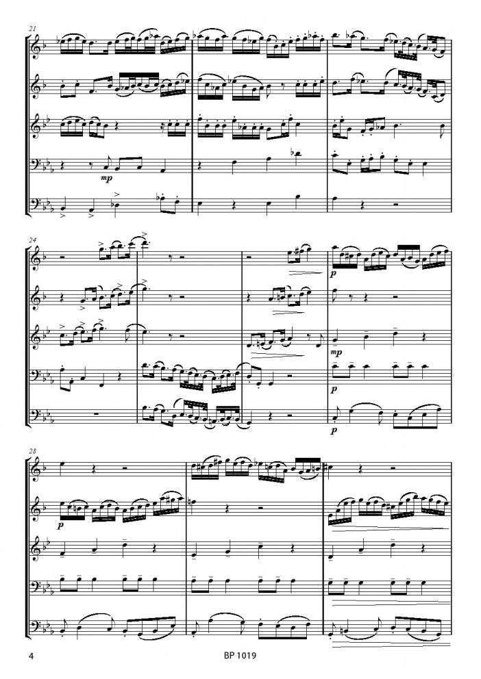 Radermacher - Fantasy on a violin Concerto by Bach - Brass Quintet