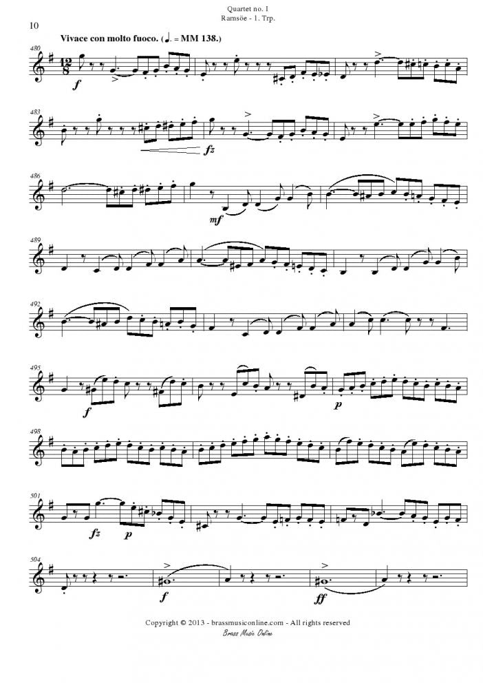 Ramsoe - Brass Quartet No. 1