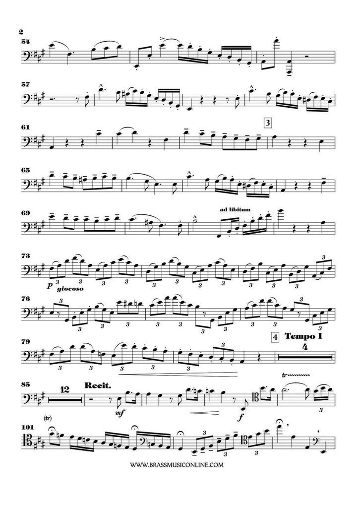 Reiche - Trombone Concerto No. 2