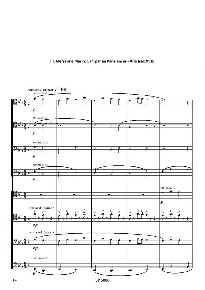 Respighi - Old dances and arias - Trombone Octet