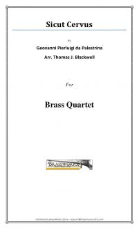 Giovani Pierluigi da Palestrina - Sicut Cervus - Brass Quartet