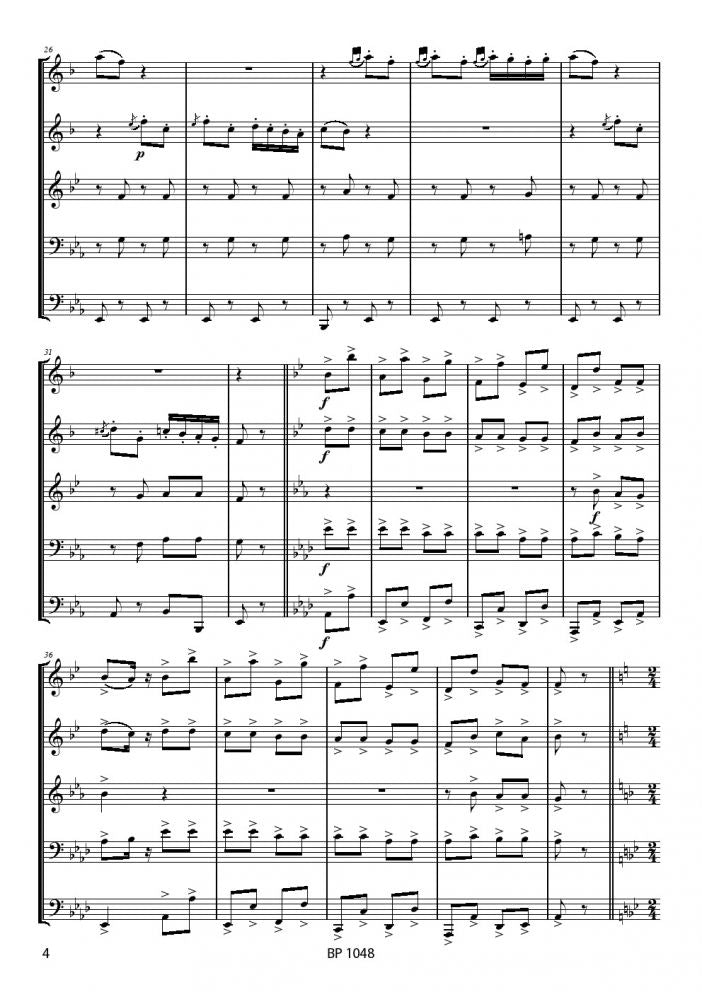 Strauss -  Melodien-Quadrille op. 112 - Brass Quintet