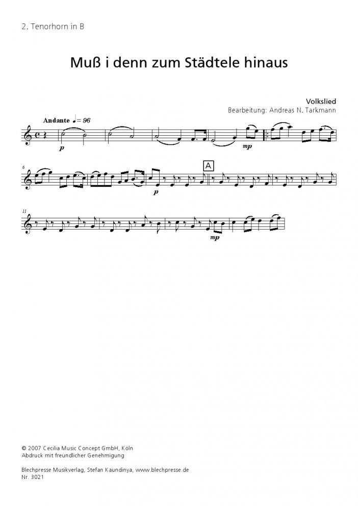 Traditional - Muss i denn zum Staedtele hinaus - Tuba Quartet