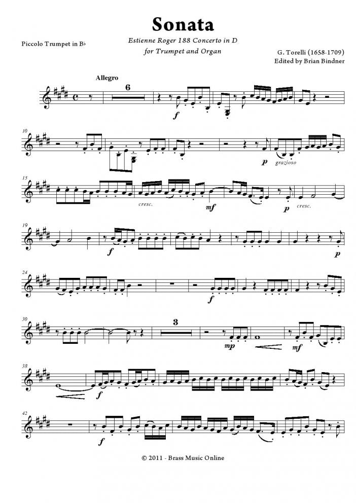 Torelli - Sonata in D - Trumpet and Organ