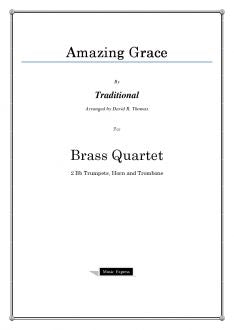 Traditional - Amazing Grace - Brass Quartet
