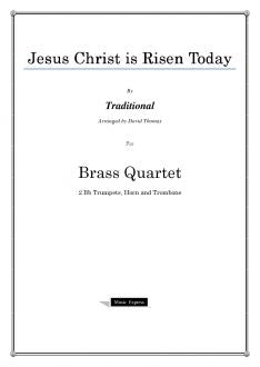 Traditional - Jesus Christ is Risen Today - Brass Quartet