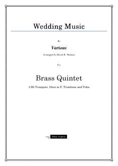 Various - Wedding Music - Brass Quintet