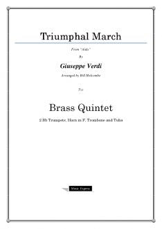 Verdi - Triumphal March from "Aida" - Brass Quintet