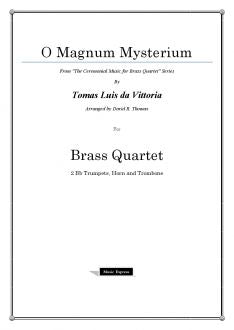 Vittoria - O Magnum Mysterium - Brass Quartet