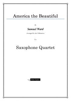 Ward - America the Beautiful - Saxophone Quartet